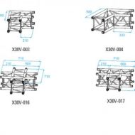 Angle Pont Lumire 300 Alu PROLYTE X30 <i>Carr</i>