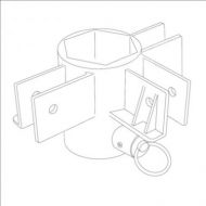 Angle de Poteau Intermdiaire Dbouchant