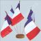 Drapeaux de Table France <i>(lot de 10)</i>